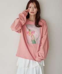 mysty woman | 【花盛友里さんコラボ】コラボフォトプリントロンＴ 327599(Tシャツ/カットソー)