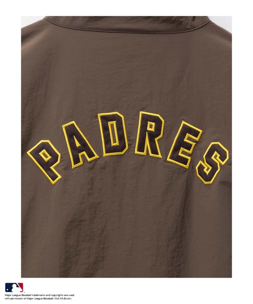 希少タグ付き　MLBパドレス　パイピングトラックナイロンジャケットブルゾン　最安 希少タグ付き MLBパドレス パイピングトラックナイロンジャケット