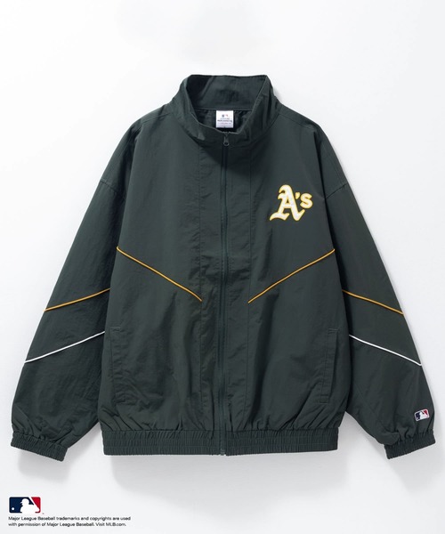 セール】【ユニセックス】MLBパイピングトラックジャケット（その他