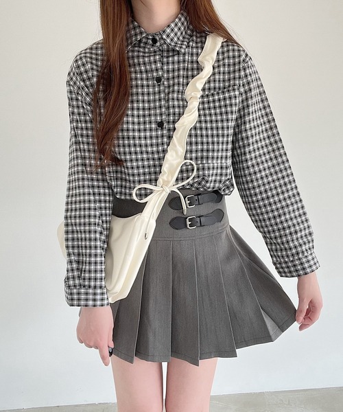 Nana(ナナ)の「チェックシャツ(シャツ/ブラウス・レディース・ブルー/ブラック・FREE)」の11枚目の写真