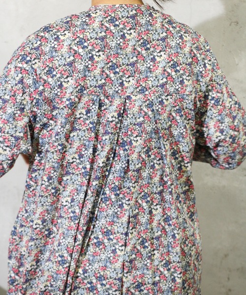 HARVESTY / ハーベスティー FLORAL PRINTED LAWN ATELIER ROBE (A42502