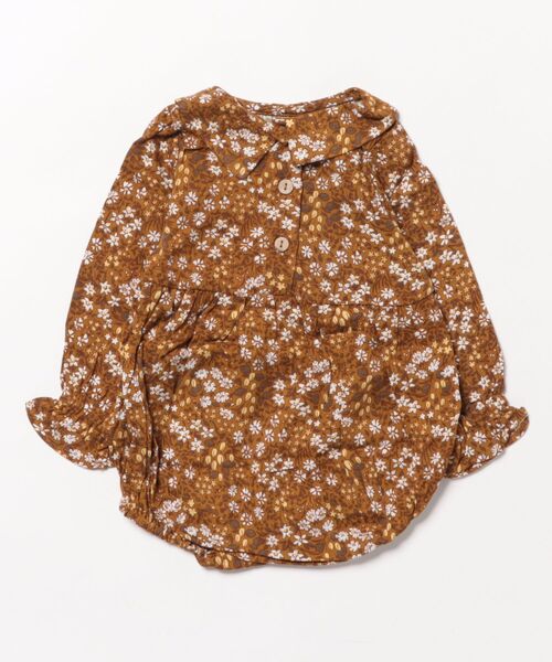 Rylee + Cru（ライリーアンドクルー）の「【Rylee + Cru】CORA ROMPER || HARVEST（ワンピース・キッズ・ブラウン系その他・6-12M）」の2枚目の写真