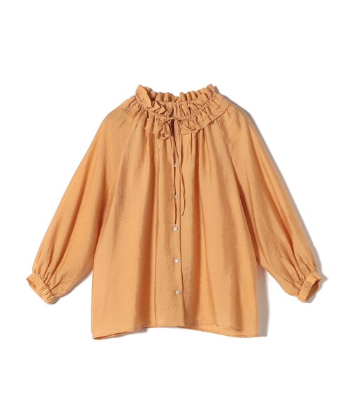 美品　ティッカ 洗える シルク混 ストライプ ギャザーシアーブラウス イエロー 楽天市場】≪SALE 70%OFF≫シアーボイルストライプ・ドット