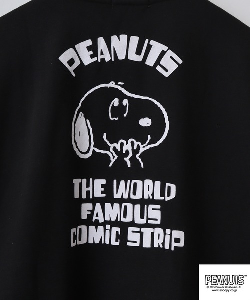 PEANUTS（ピーナッツ）の「PEANUTS 襟付き裏起毛トレーナー　スヌーピー（スウェット・メンズ・オートミール/ラベンダー/ブラック・M/L/LL）」の13枚目の写真