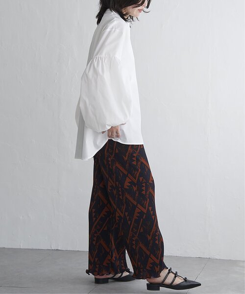 VENCEEXCHANGE（ヴァンスエクスチェンジ）の「バルーン袖スタンドシャツ（シャツ/ブラウス・レディース・オフホワイト/ブラック/ライトイエロー・FREE）」の15枚目の写真