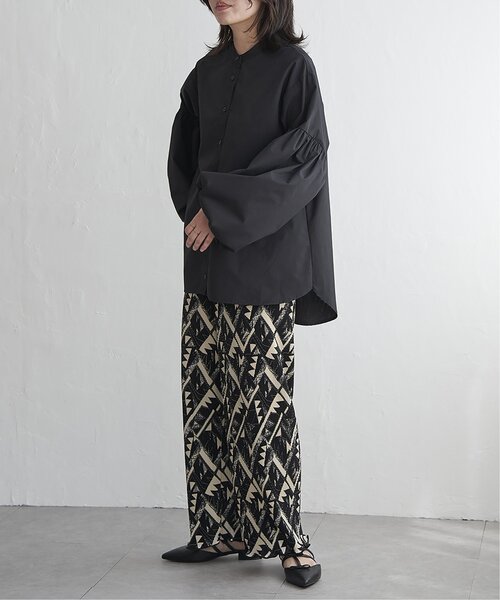 VENCEEXCHANGE（ヴァンスエクスチェンジ）の「バルーン袖スタンドシャツ（シャツ/ブラウス・レディース・オフホワイト/ブラック/ライトイエロー・FREE）」の20枚目の写真