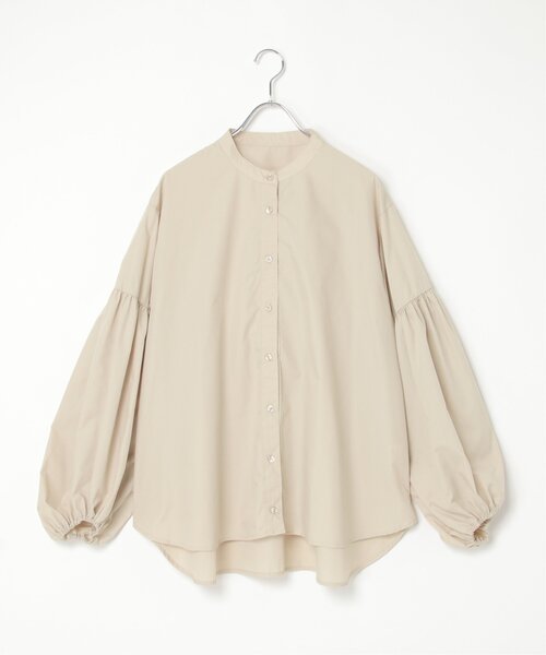 VENCEEXCHANGE（ヴァンスエクスチェンジ）の「バルーン袖スタンドシャツ（シャツ/ブラウス・レディース・オフホワイト/ブラック/ライトイエロー・FREE）」の21枚目の写真