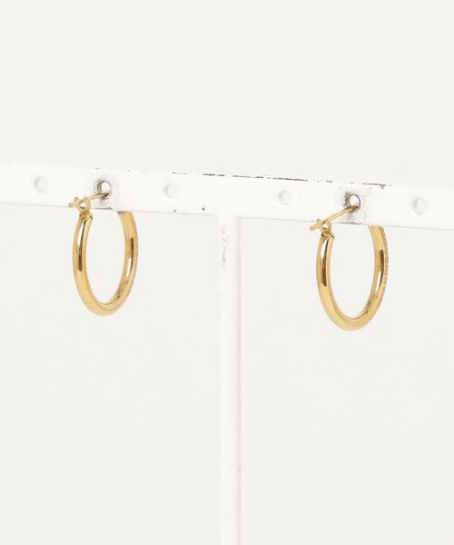 TETE HOMME(テットオム)の「14mmペア フープピアス(ピアス(両耳用)・レディース・ゴールド/ブラック/シルバー・FREE)」の10枚目の写真