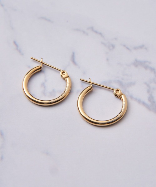 TETE HOMME(テットオム)の「14mmペア フープピアス(ピアス(両耳用)・レディース・ゴールド/ブラック/シルバー・FREE)」の7枚目の写真