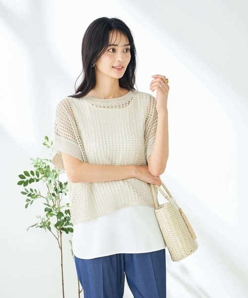 a.v.v(アーヴェヴェ)の「ラウンドヘムロングタンクトップ(タンクトップ・レディース・ブラック/ホワイト・36/38/40/42/34)」の9枚目の写真