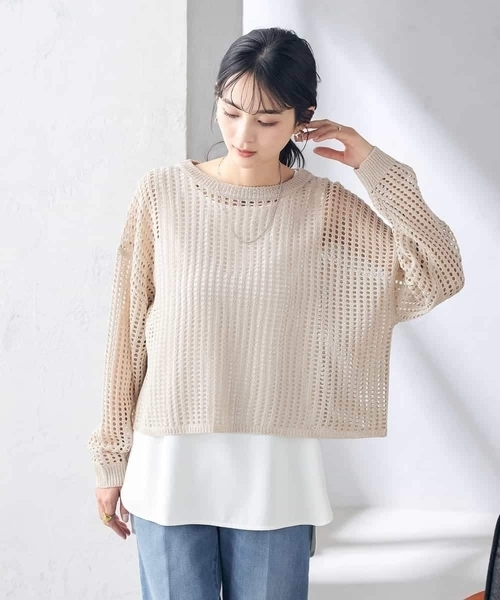 a.v.v(アーヴェヴェ)の「ラウンドヘムロングタンクトップ(タンクトップ・レディース・ブラック/ホワイト・36/38/40/42/34)」の12枚目の写真