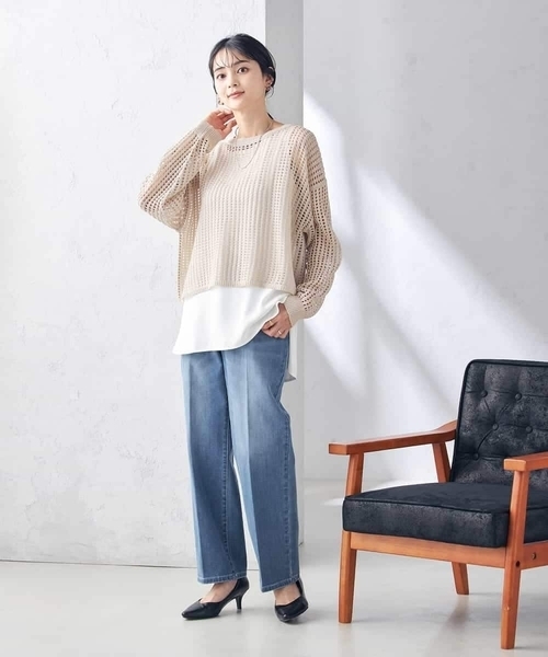 a.v.v(アーヴェヴェ)の「ラウンドヘムロングタンクトップ(タンクトップ・レディース・ブラック/ホワイト・36/38/40/42/34)」の17枚目の写真