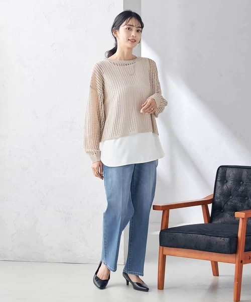 a.v.v(アーヴェヴェ)の「ラウンドヘムロングタンクトップ(タンクトップ・レディース・ブラック/ホワイト・36/38/40/42/34)」の19枚目の写真