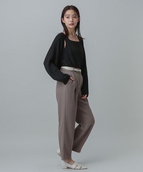 GLOBAL WORK（グローバルワーク）の「MATINEE LINE/ボレロ＊タンクセット/324564（その他トップス・レディース・オフホワイト/ブラック/ベージュ・MEDIUM/LARGE）」の11枚目の写真