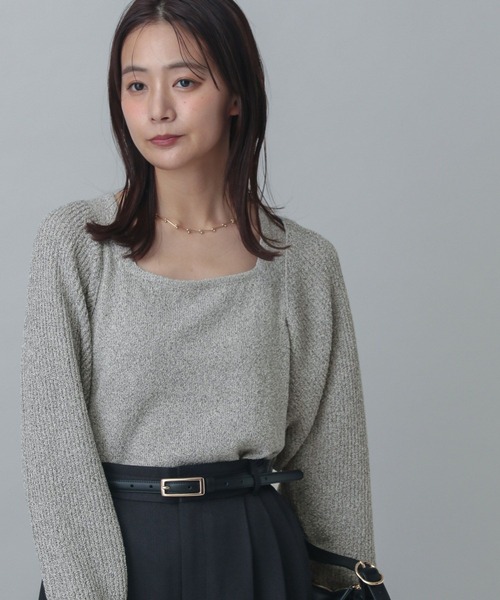 GLOBAL WORK（グローバルワーク）の「MATINEE LINE/ボレロ＊タンクセット/324564（その他トップス・レディース・オフホワイト/ブラック/ベージュ・MEDIUM/LARGE）」の8枚目の写真