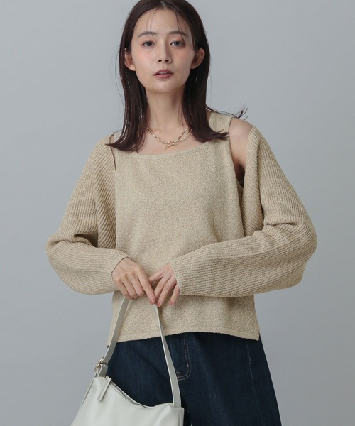 GLOBAL WORK（グローバルワーク）の「MATINEE LINE/ボレロ＊タンクセット/324564（その他トップス・レディース・オフホワイト/ブラック/ベージュ・MEDIUM/LARGE）」の19枚目の写真