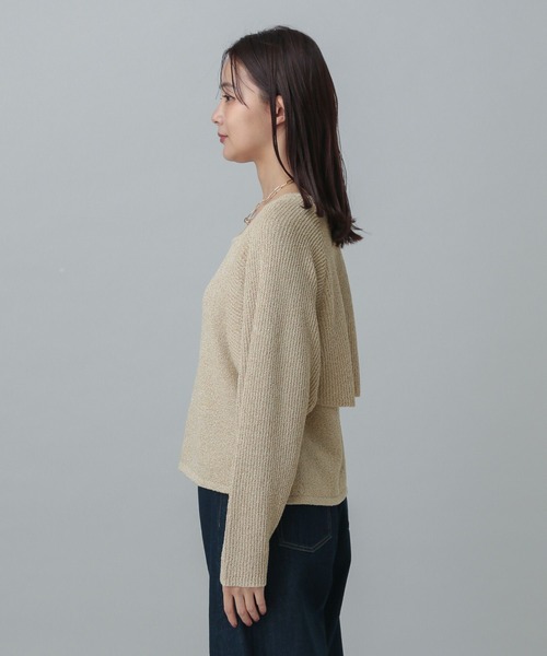 GLOBAL WORK（グローバルワーク）の「MATINEE LINE/ボレロ＊タンクセット/324564（その他トップス・レディース・オフホワイト/ブラック/ベージュ・MEDIUM/LARGE）」の21枚目の写真