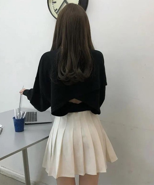 VIBGYOR（ヴィブジョー）の「[NARULA/ナルラ]リボンスタイル バッグオープン ロンT(CZ)（Tシャツ/カットソー・レディース・ホワイト/グレー/ブラック・FREE）」の11枚目の写真