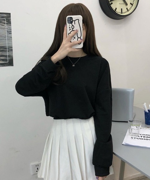 VIBGYOR（ヴィブジョー）の「[NARULA/ナルラ]リボンスタイル バッグオープン ロンT(CZ)（Tシャツ/カットソー・レディース・ホワイト/グレー/ブラック・FREE）」の12枚目の写真
