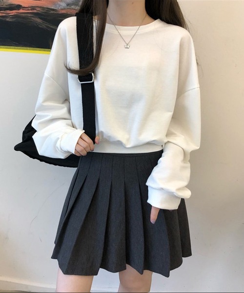 VIBGYOR（ヴィブジョー）の「[NARULA/ナルラ]リボンスタイル バッグオープン ロンT(CZ)（Tシャツ/カットソー・レディース・ホワイト/グレー/ブラック・FREE）」の7枚目の写真