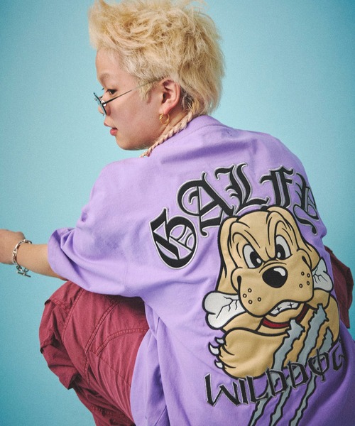 GALFY（ガルフィー）の「GALFY-覚醒ビーストTee(解)（Tシャツ/カットソー・メンズ・ホワイト/ブラック/パープル/ピンク/ライトグリーン/ブラック系2・L/XL）」の5枚目の写真