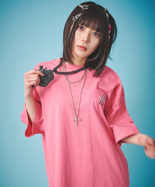 GALFY（ガルフィー）の「GALFY-覚醒ビーストTee(解)（Tシャツ/カットソー・メンズ・ホワイト/ブラック/パープル/ピンク/ライトグリーン/ブラック系2・L/XL）」の6枚目の写真