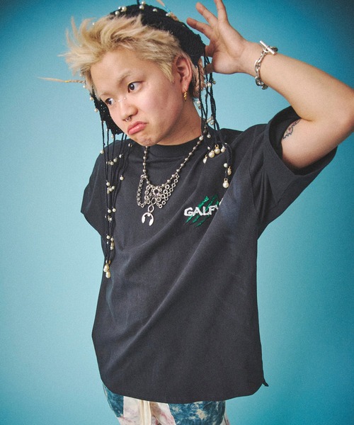 GALFY（ガルフィー）の「GALFY-覚醒ビーストTee(解)（Tシャツ/カットソー・メンズ・ホワイト/ブラック/パープル/ピンク/ライトグリーン/ブラック系2・L/XL）」の14枚目の写真