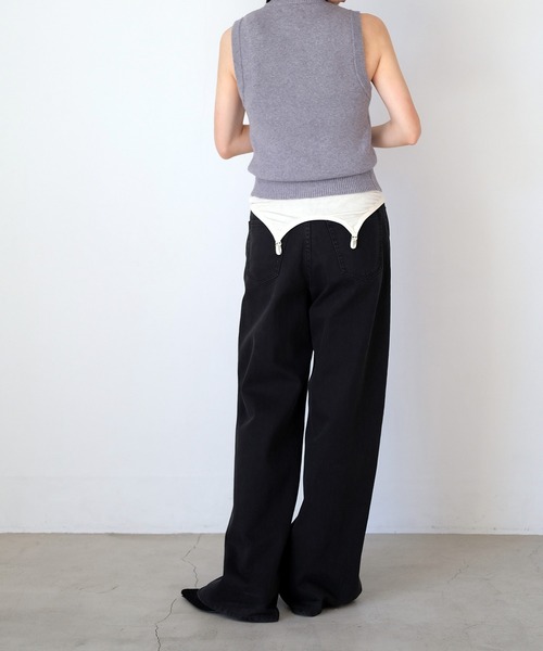 AKTE(アクテ)の「ボタンフライニットベスト(ベスト・レディース・グレー/ピンク・FREE)」の14枚目の写真