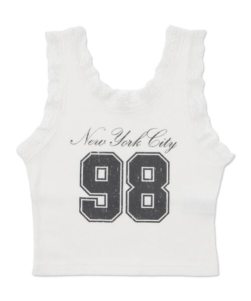 WEGO（ウィゴー）の「WEGO/グラフィックレースタンク（タンクトップ・レディース・ホワイト/ブラック/その他1・FREE）」の15枚目の写真