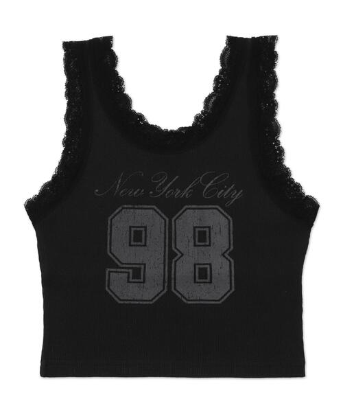 WEGO（ウィゴー）の「WEGO/グラフィックレースタンク（タンクトップ・レディース・ホワイト/ブラック/その他1・FREE）」の16枚目の写真