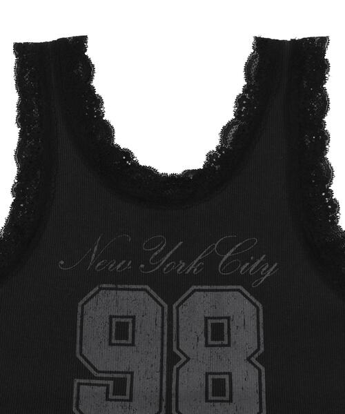 WEGO（ウィゴー）の「WEGO/グラフィックレースタンク（タンクトップ・レディース・ホワイト/ブラック/その他1・FREE）」の18枚目の写真