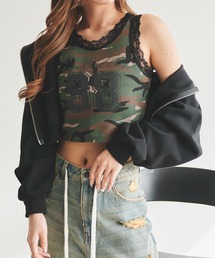 WEGO | WEGO/グラフィックレースタンク(タンクトップ)
