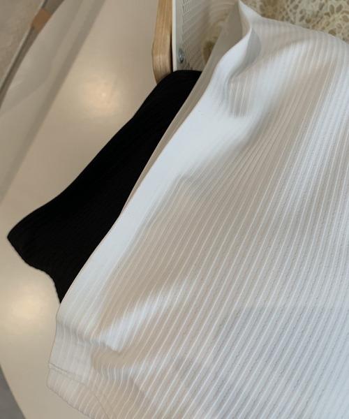 PIN(ピン)の「パット付きチューブトップ(チューブトップ・レディース・ホワイト/ブラック・FREE)」の5枚目の写真