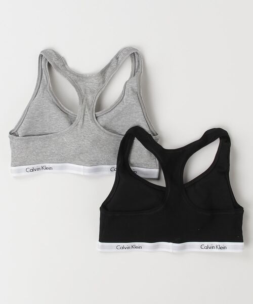 COTTON RIB 2枚パック ライトリーライン ブラレット（ブラジャー