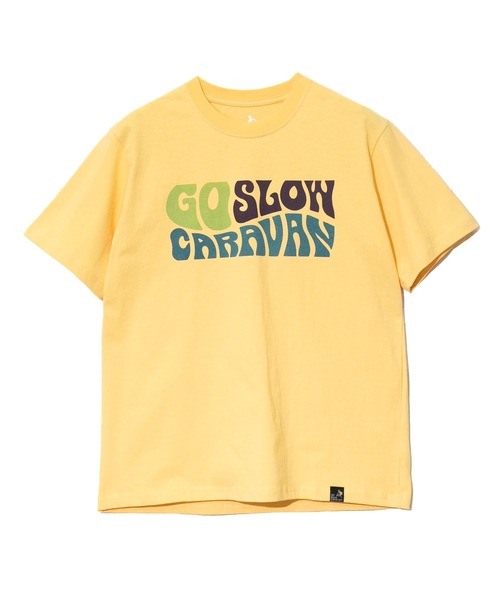 go slow caravan（ゴースローキャラバン）の「USA/C ヒッピーロゴ TEE（Tシャツ/カットソー・メンズ・イエロー/バイオレット/ホワイト・X-LARGE/LARGE/MEDIUM/SMALL）」の9枚目の写真