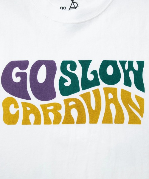go slow caravan（ゴースローキャラバン）の「USA/C ヒッピーロゴ TEE（Tシャツ/カットソー・メンズ・イエロー/バイオレット/ホワイト・X-LARGE/LARGE/MEDIUM/SMALL）」の14枚目の写真