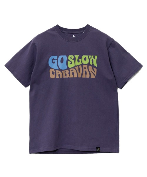 go slow caravan（ゴースローキャラバン）の「USA/C ヒッピーロゴ TEE（Tシャツ/カットソー・メンズ・イエロー/バイオレット/ホワイト・X-LARGE/LARGE/MEDIUM/SMALL）」の16枚目の写真