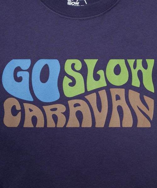 go slow caravan（ゴースローキャラバン）の「USA/C ヒッピーロゴ TEE（Tシャツ/カットソー・メンズ・イエロー/バイオレット/ホワイト・X-LARGE/LARGE/MEDIUM/SMALL）」の17枚目の写真