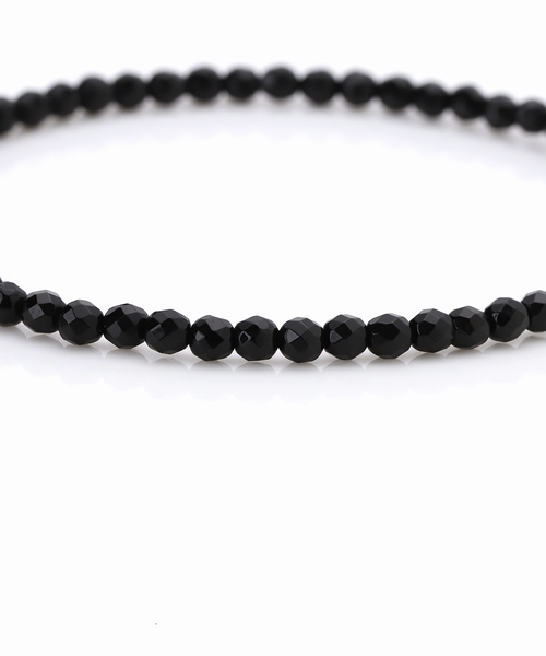 Lilas（リラ）の「ゴールドビーズ4Pオニキスブレスレット K10（ブレスレット・レディース・ゴールド・FREE）」の9枚目の写真