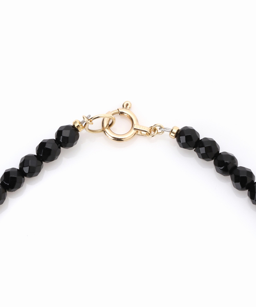 Lilas（リラ）の「ゴールドビーズ4Pオニキスブレスレット K10（ブレスレット・レディース・ゴールド・FREE）」の10枚目の写真