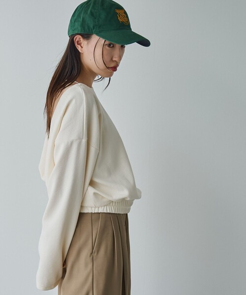 RONEL(ロネル)の「【防しわ/マシンウォッシュ】ネップジョーゼットツイストプルオーバー(Tシャツ/カットソー・レディース・ブラック/ライトブルー/ホワイト・S/M/L)」の5枚目の写真