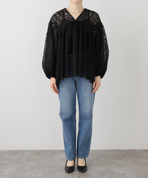 SLOBE IENA(スローブイエナ)の「QUIITO/キート LACE PO Q25S-P033(シャツ/ブラウス・レディース・ブラック・FREE)」の3枚目の写真