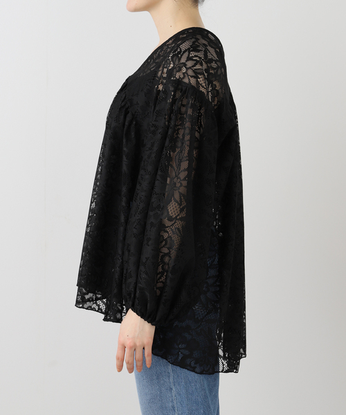 SLOBE IENA(スローブイエナ)の「QUIITO/キート LACE PO Q25S-P033(シャツ/ブラウス・レディース・ブラック・FREE)」の5枚目の写真