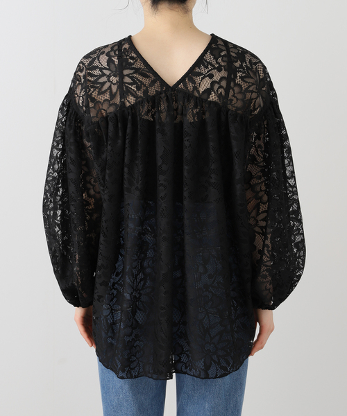 SLOBE IENA(スローブイエナ)の「QUIITO/キート LACE PO Q25S-P033(シャツ/ブラウス・レディース・ブラック・FREE)」の6枚目の写真
