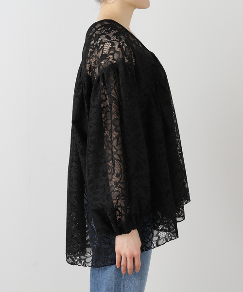 SLOBE IENA(スローブイエナ)の「QUIITO/キート LACE PO Q25S-P033(シャツ/ブラウス・レディース・ブラック・FREE)」の7枚目の写真
