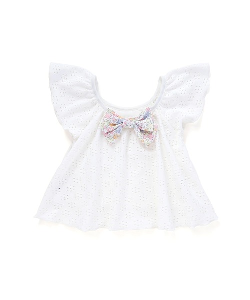 SLAP SLIP（スラップスリップ）の「袖フリル花柄スカートタンキニ型スイムウェア(90~130cm)（水着・キッズ・ブルー/ホワイト・90cm/100cm/110cm/120cm/130cm）」の17枚目の写真