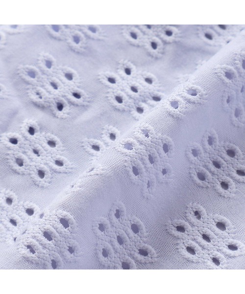 SLAP SLIP（スラップスリップ）の「袖フリル花柄スカートタンキニ型スイムウェア(90~130cm)（水着・キッズ・ブルー/ホワイト・90cm/100cm/110cm/120cm/130cm）」の8枚目の写真