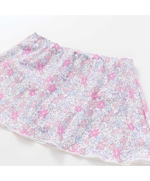 SLAP SLIP（スラップスリップ）の「袖フリル花柄スカートタンキニ型スイムウェア(90~130cm)（水着・キッズ・ブルー/ホワイト・90cm/100cm/110cm/120cm/130cm）」の7枚目の写真