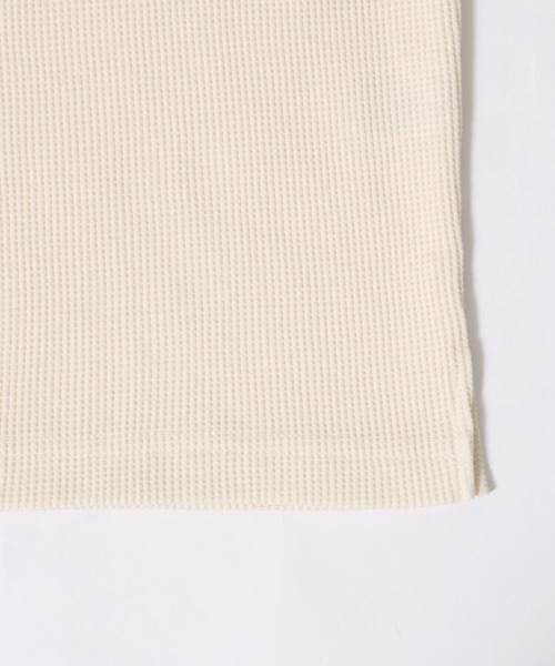 SITRY（シトリー）の「Heart Logo Thermal Raglan Sleeve T-shirt/ハートロゴ ワンポイント刺繍 オーバーサイズ ラグラン サーマル ワッフル 半袖Tシャツ レディース メンズ（Tシャツ/カットソー・メンズ・ホワイト×ブラック/ホワイト×レッド/ネイビー・M/L）」の12枚目の写真