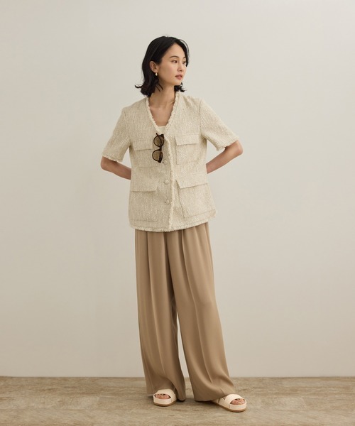 ROPE'(ロペ)の「スプリットレザーフットベッドサンダル(サンダル・レディース・ブラック/ベージュ・37/36.5/36/37.5)」の12枚目の写真